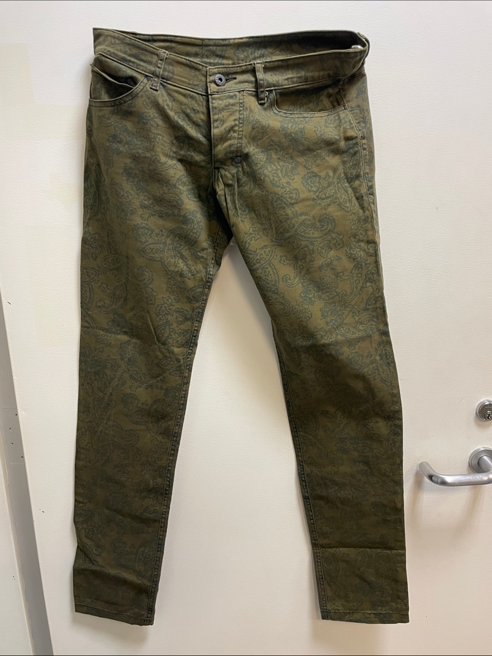 Superlow soft patterned skinny jeans